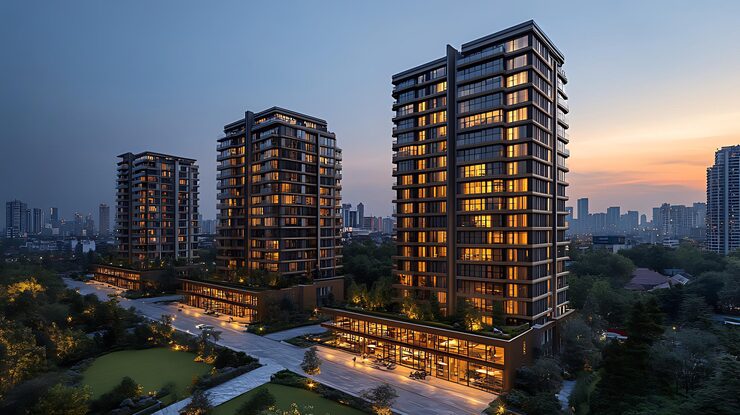 Landcraft Golflinks Apartments ongoing 2 3 4 BHK flats in Raj Nagar Extension starting 65 L