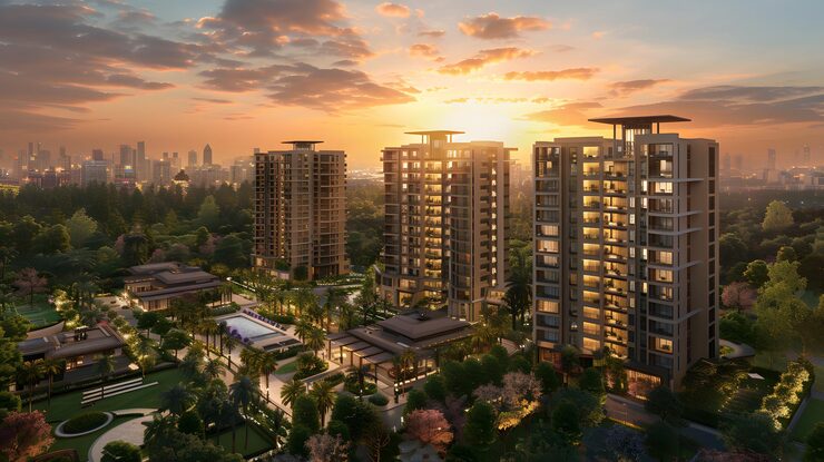 SCC Emerald Heights ready to move 2 3 BHK flats in Raj Nagar Extension starting 55 L